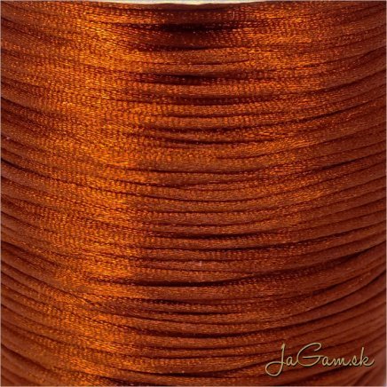 Nylonová šnúrka 1mm, hnedá - 1m (1017)